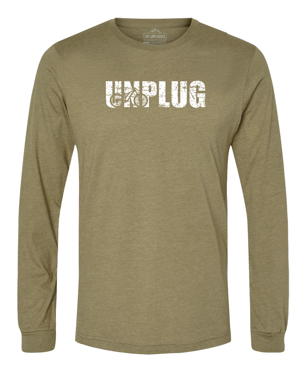 Unplug Mountain Bike Silhouette Long Sleeve T-Shirt