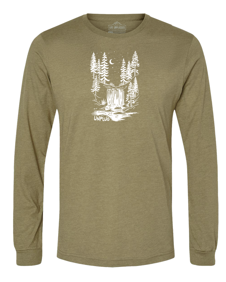 WATERFALL UNDER THE STARS Long Sleeve T-Shirt