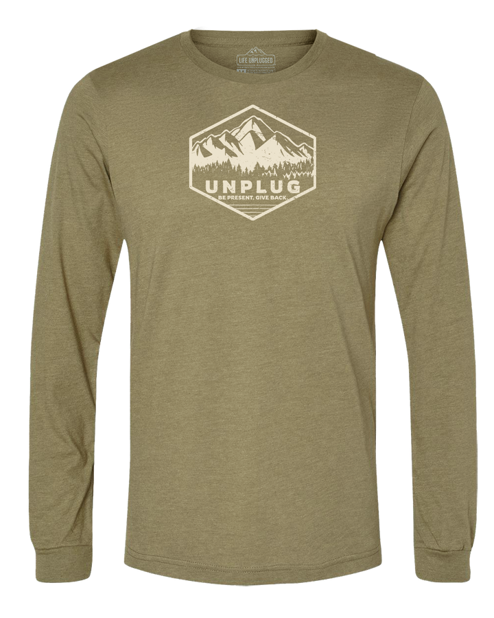 Unplug Mountain Badge Long Sleeve T-Shirt