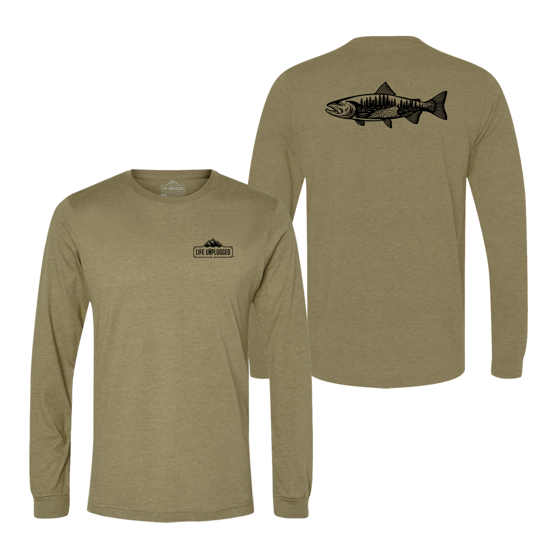 WOODLAND TROUT Long Sleeve T-Shirt