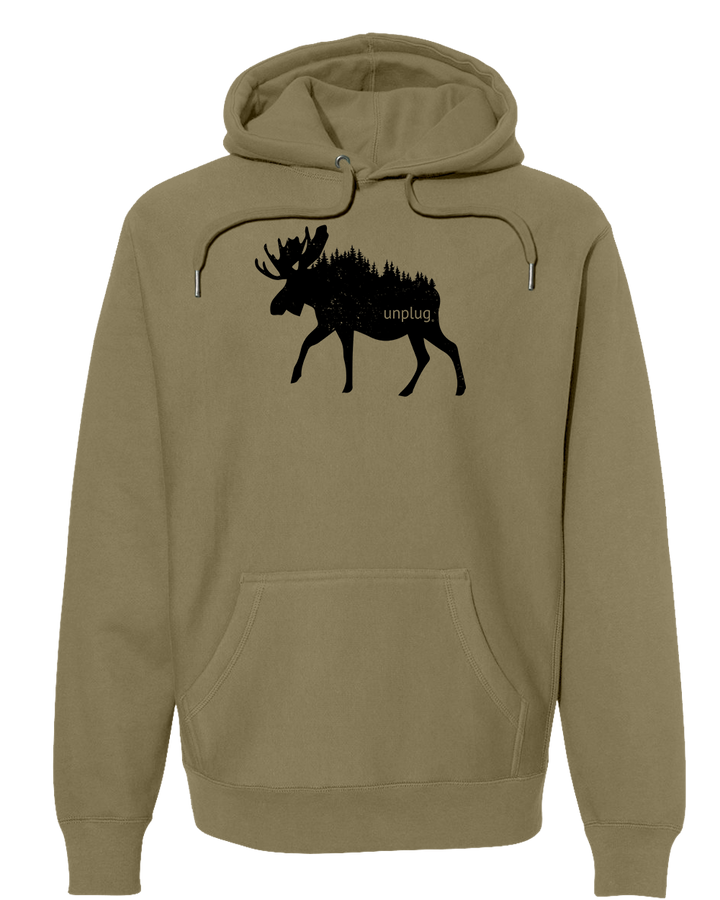 MOOSE IN THE TREES Super Heavyweight Hoodie