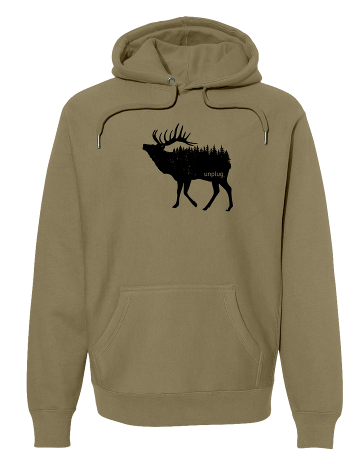 DEER IN THE TREES Super Heavyweight Hoodie