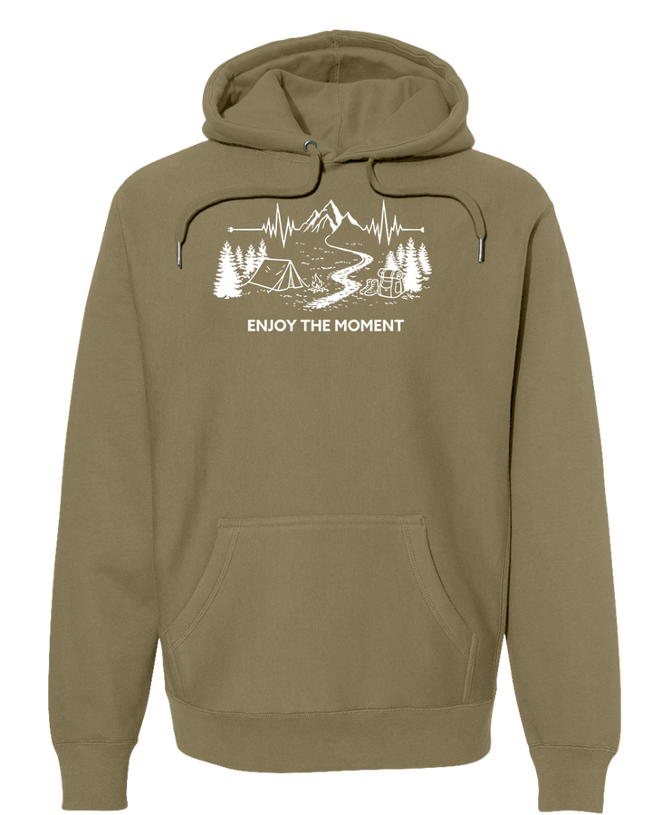 ENJOY THE MOMENT (MOUNTAIN SCENE) Super Heavyweight Hoodie