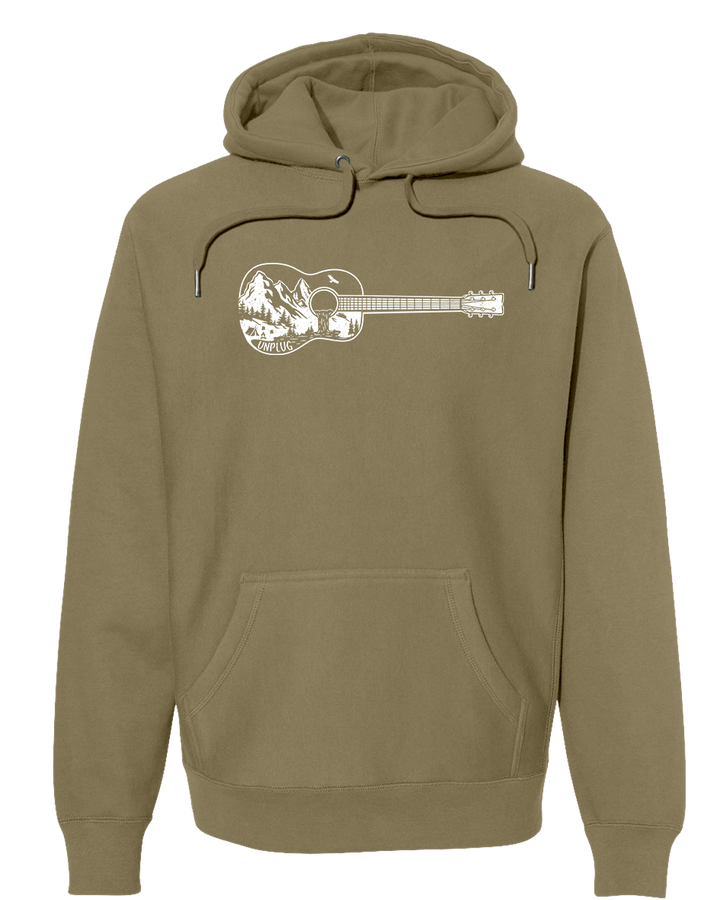 GUITAR MOUNTAIN SCENE Super Heavyweight Hoodie
