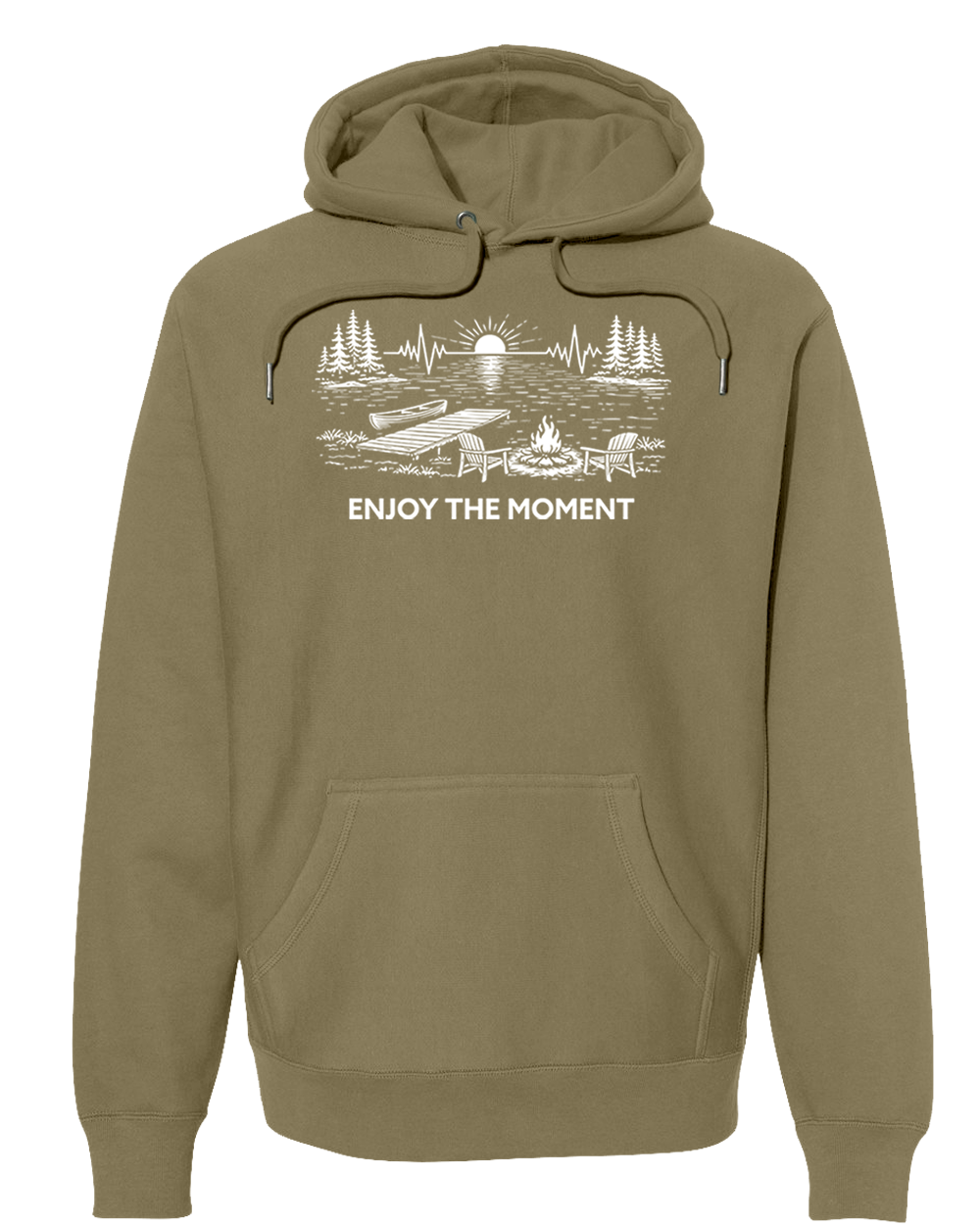 ENJOY THE MOMENT (LAKE SCENE) Super Heavyweight Hoodie