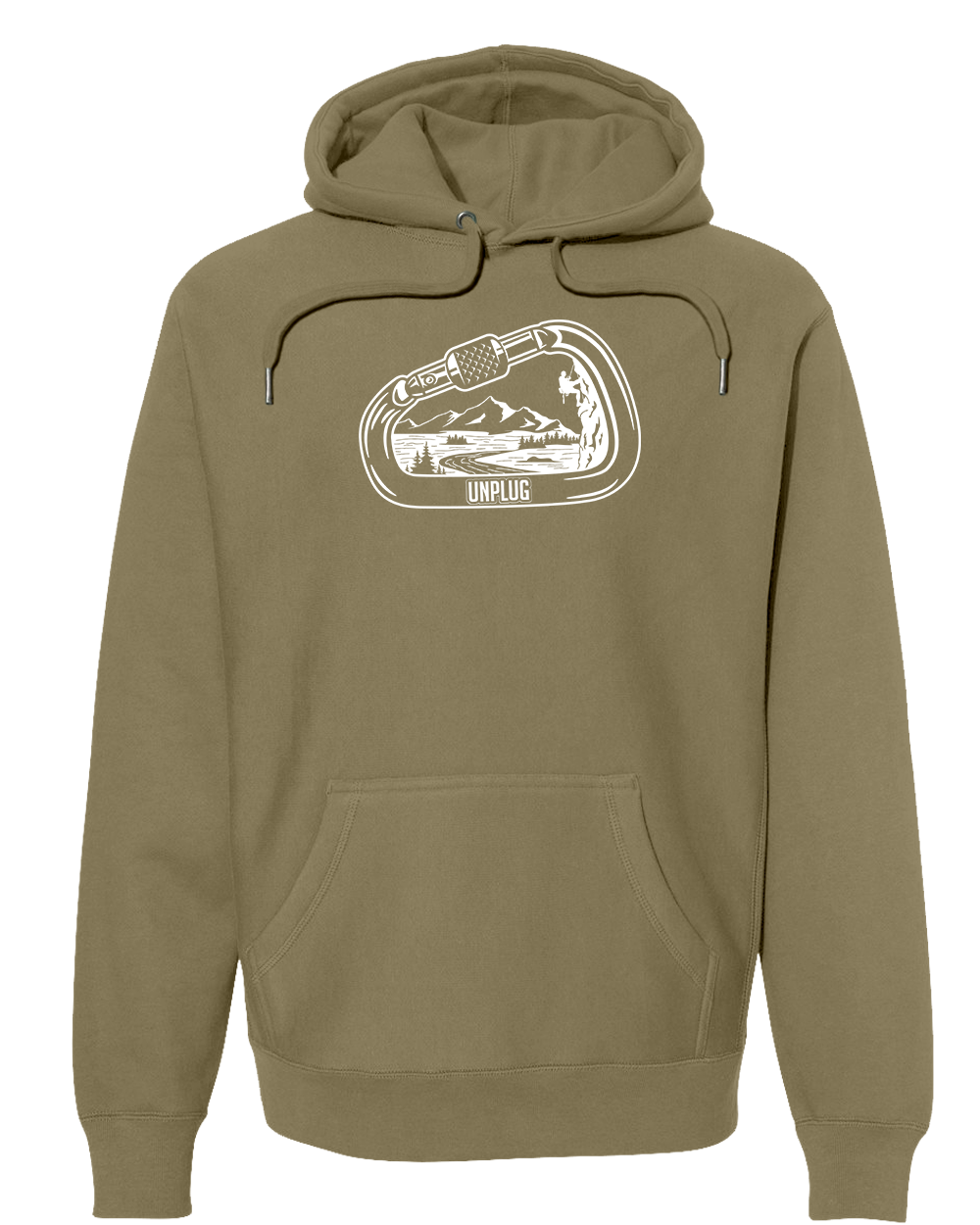 ROCK CLIMBING MOUNTAIN SCENE Super Heavyweight Hoodie