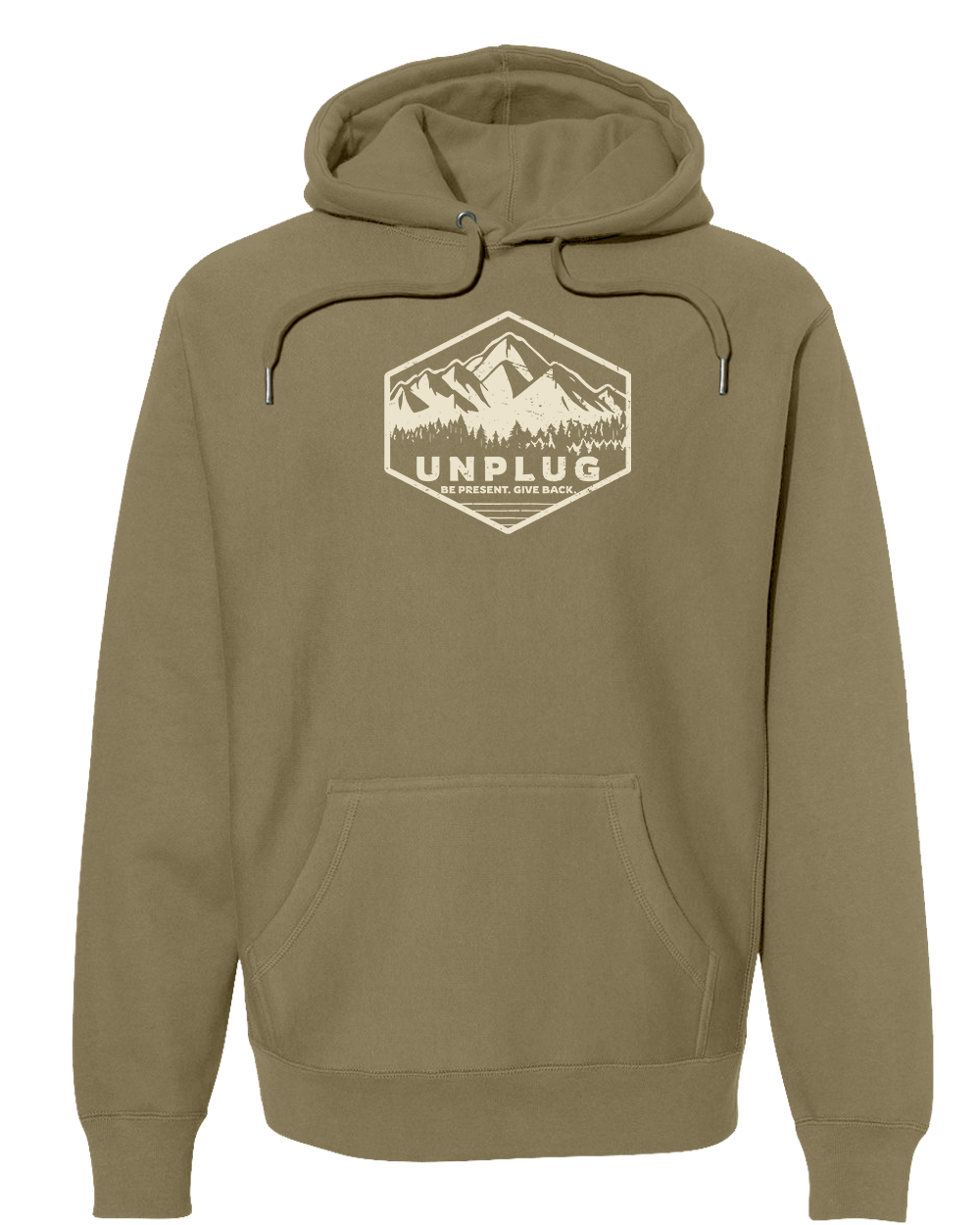 UNPLUG MOUNTAIN BADGE Super Heavyweight Hoodie
