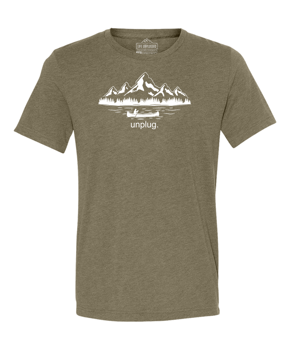 Canoeing in the Mountains Triblend T-Shirt