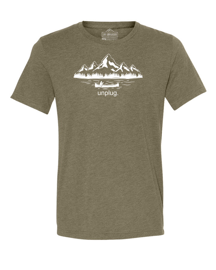 Canoeing in the Mountains Triblend T-Shirt