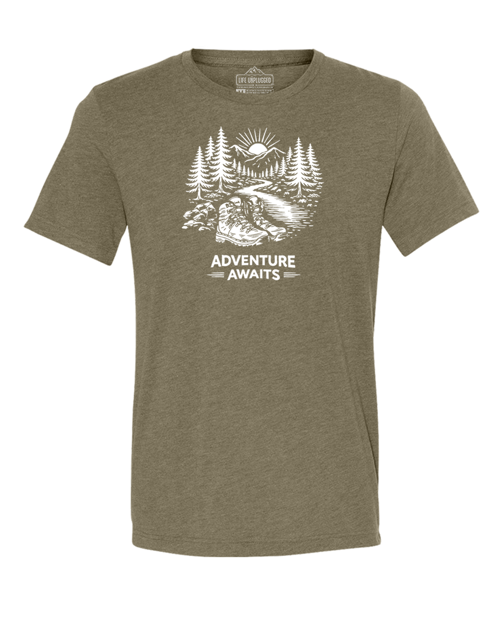 ADVENTURE AWAITS Triblend T-Shirt