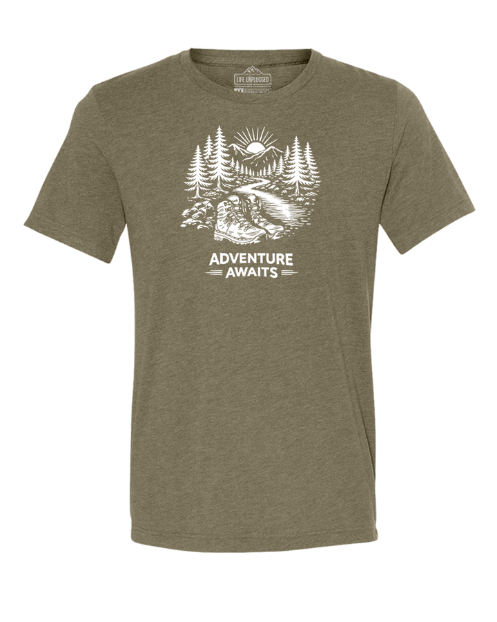 ADVENTURE AWAITS Triblend T-Shirt