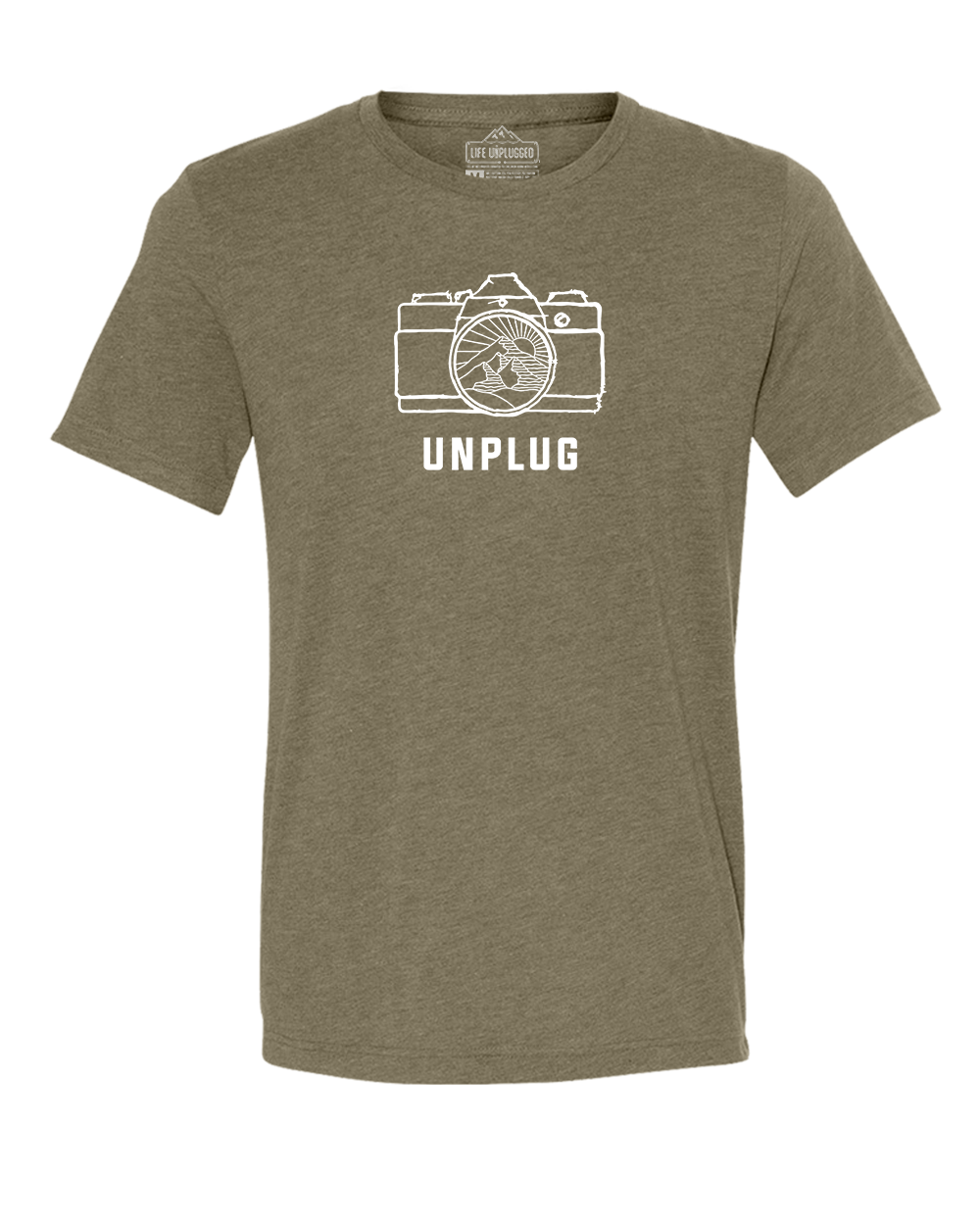 Camera Mountain Lens Triblend T-Shirt