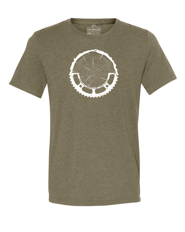 Tree Rings Chainring Triblend T-Shirt