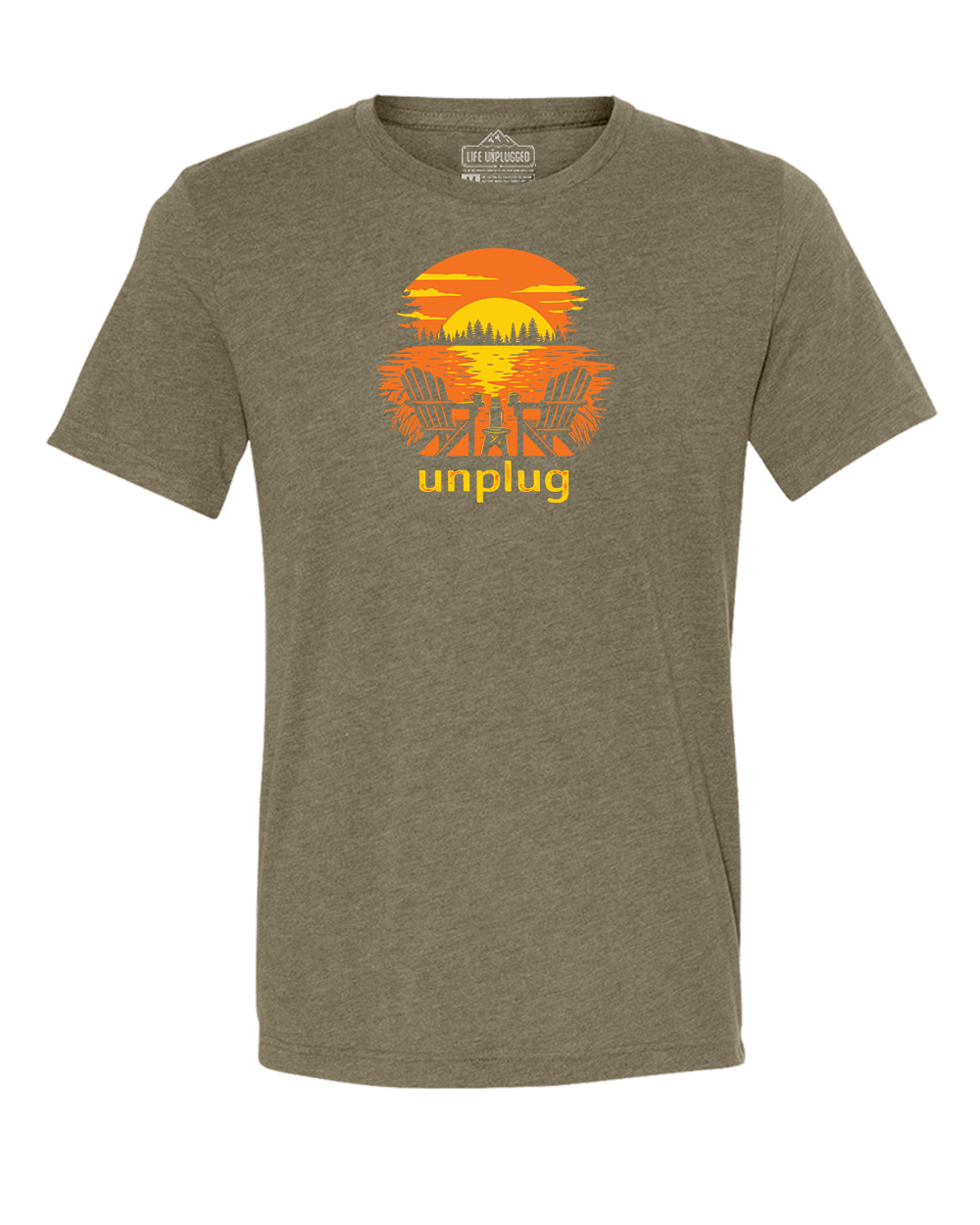 Chairs at Sunset Triblend T-Shirt