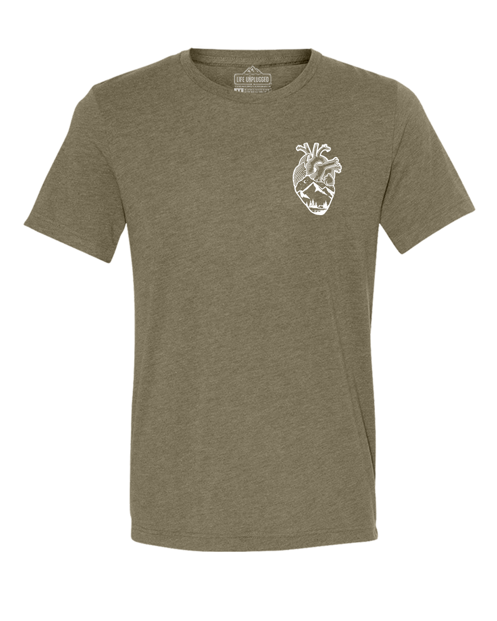 Anatomical Heart (Left Chest) Triblend T-Shirt