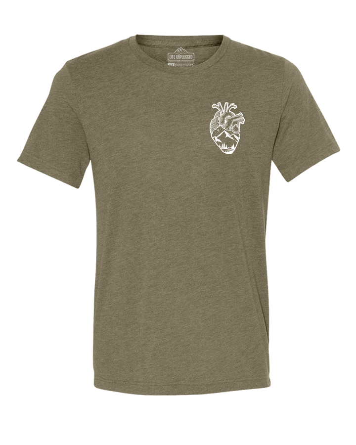 Anatomical Heart (Left Chest) Triblend T-Shirt