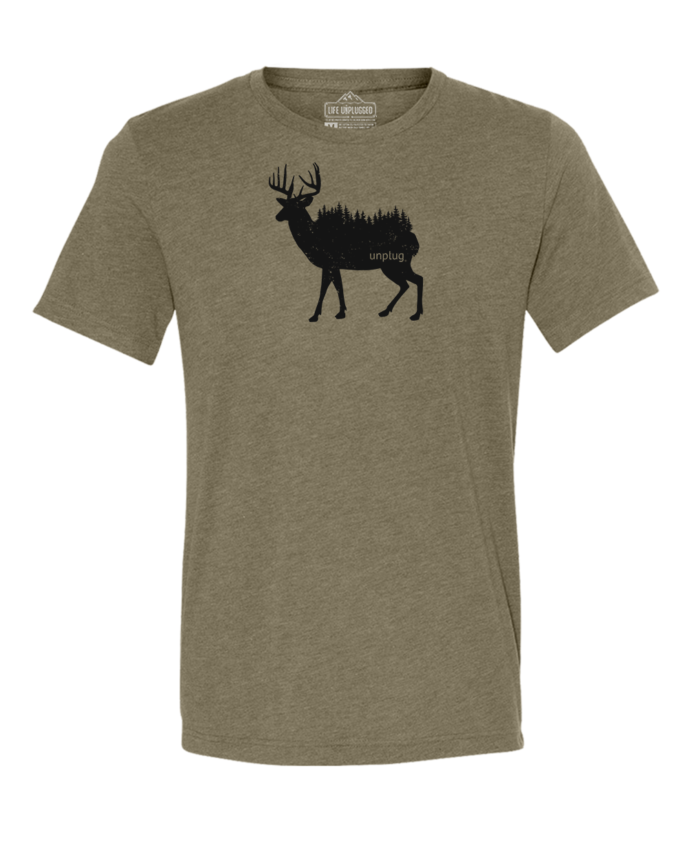 Deer In The Trees Triblend T-Shirt