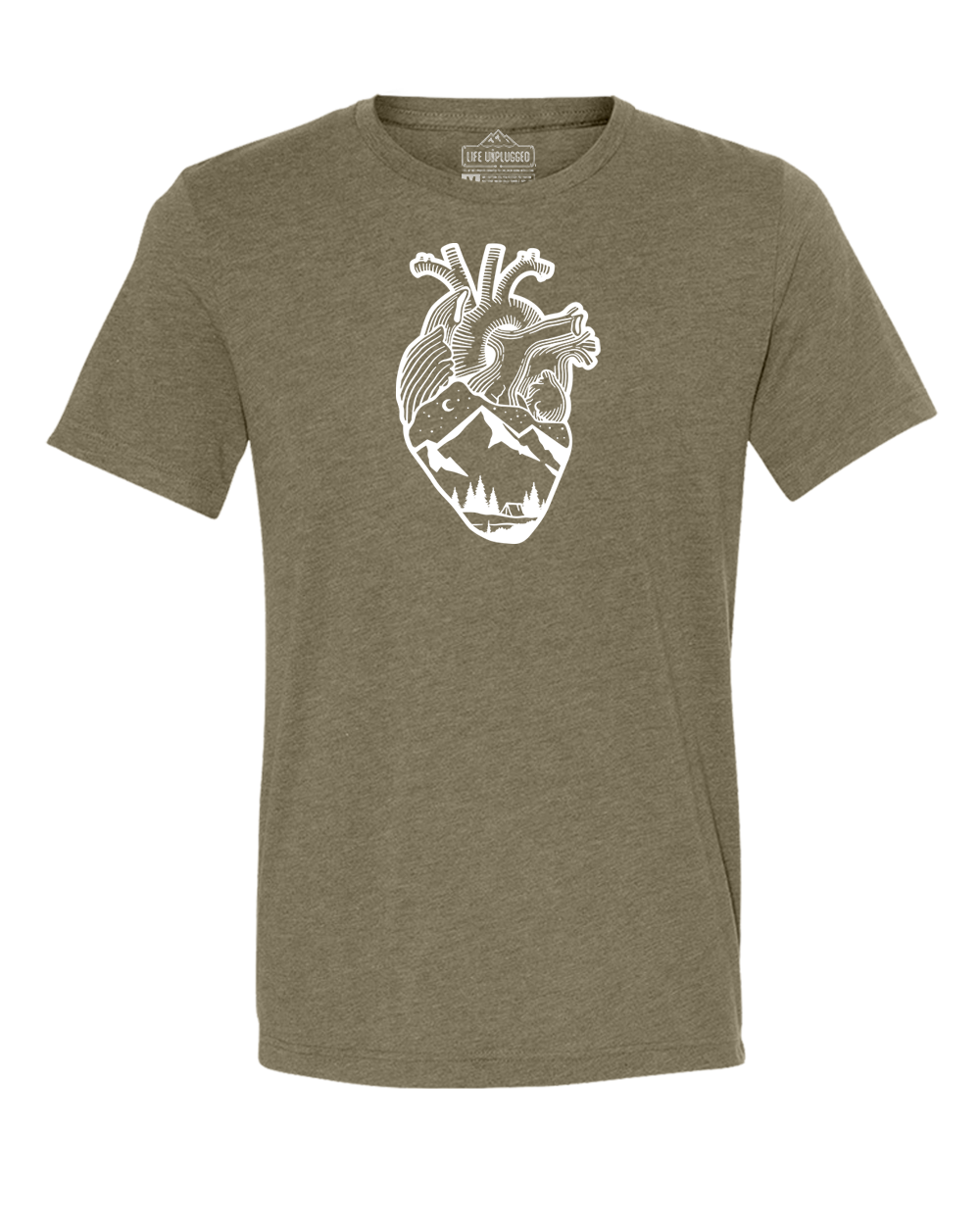 Anatomical Heart (Full Chest) Triblend T-Shirt