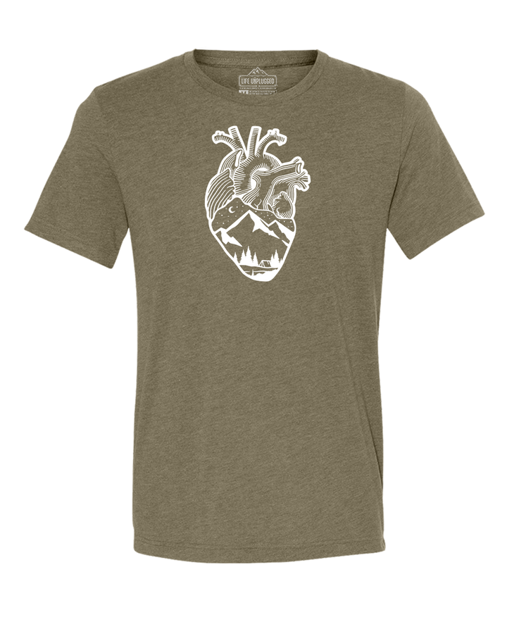 Anatomical Heart (Full Chest) Triblend T-Shirt