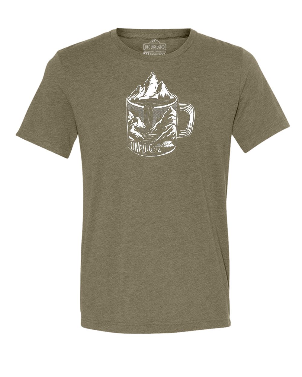Coffee Mountain Scene Triblend T-Shirt