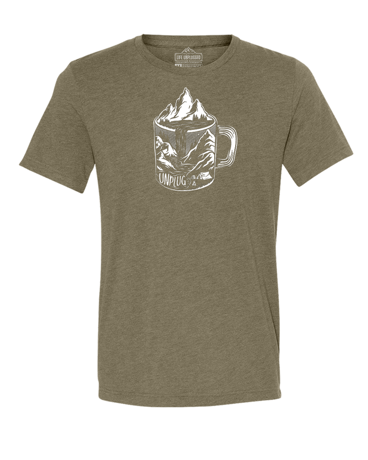 Coffee Mountain Scene Triblend T-Shirt