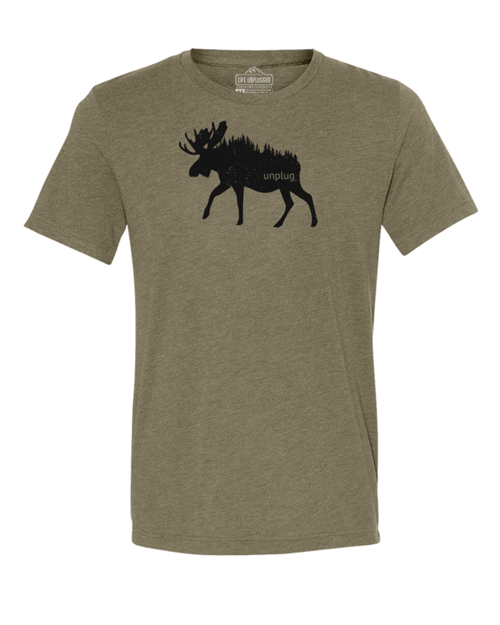 Moose In The Trees Triblend T-Shirt