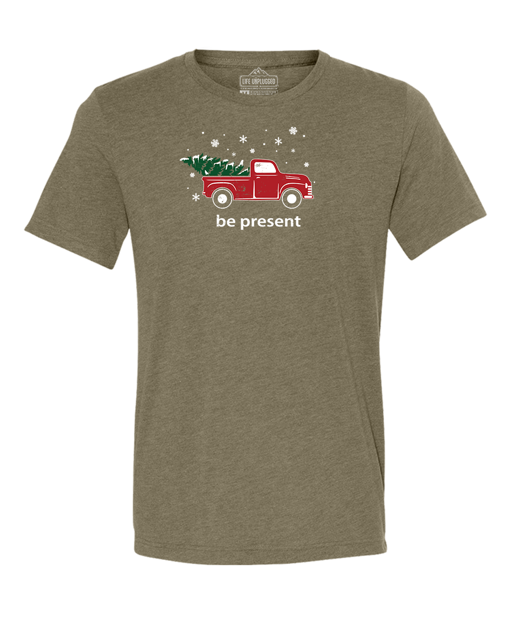 Christmas Tree Truck Triblend T-Shirt