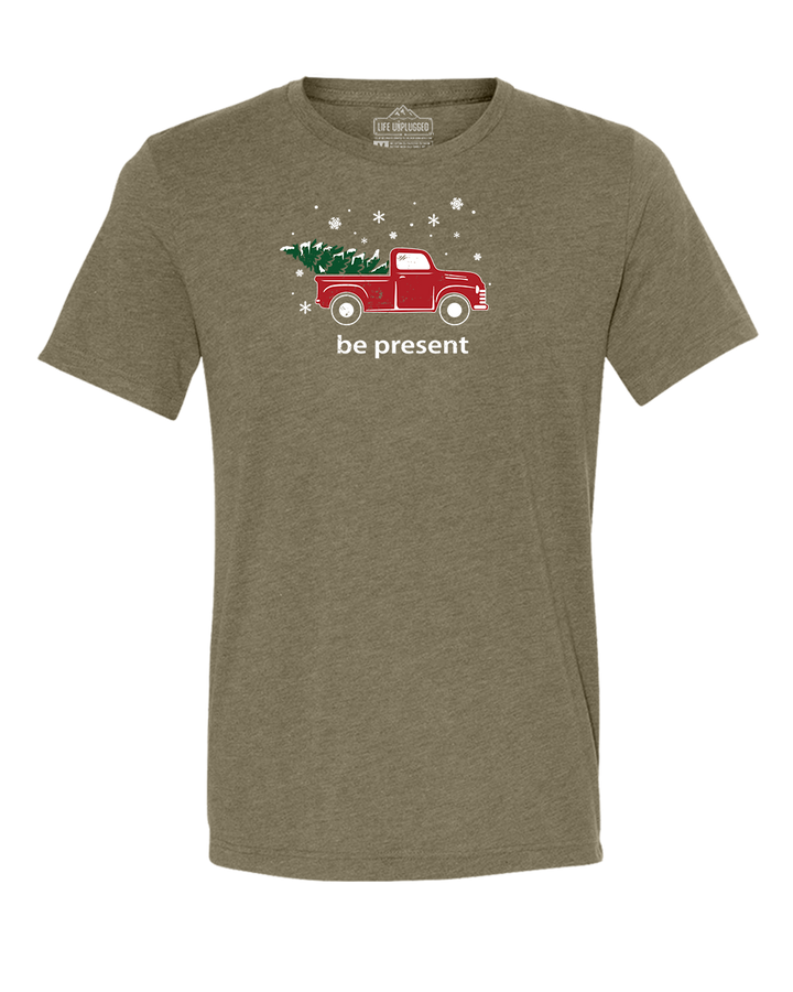 Christmas Tree Truck Triblend T-Shirt