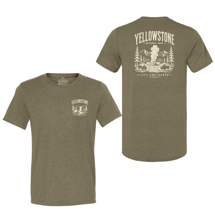 YELLOWSTONE NATIONAL PARK Triblend T-Shirt