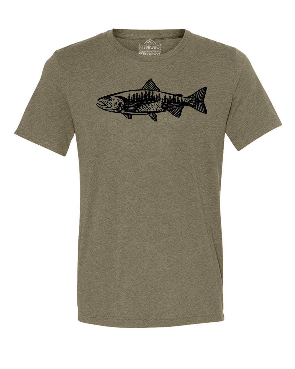 WOODLAND TROUT Triblend T-Shirt