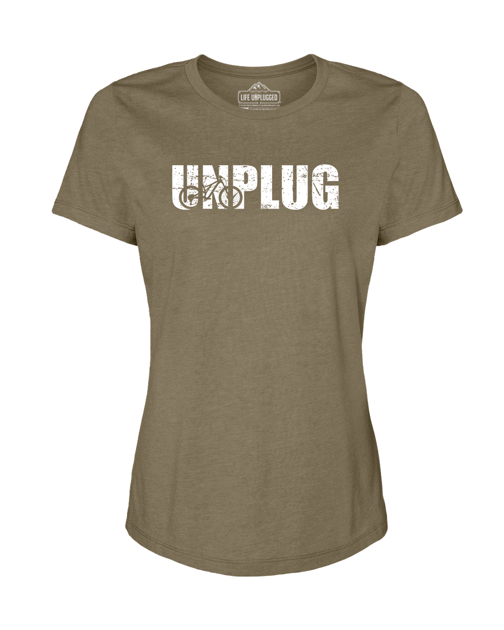 Unplug Mountain Bike Silhouette Women's T-Shirt