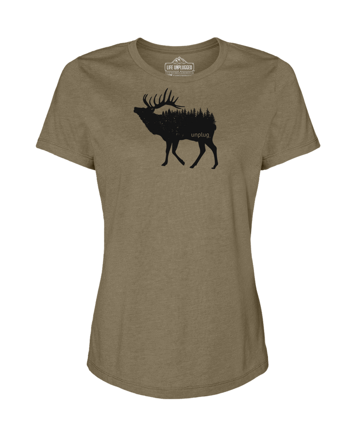Elk In The Trees Women's T-Shirt