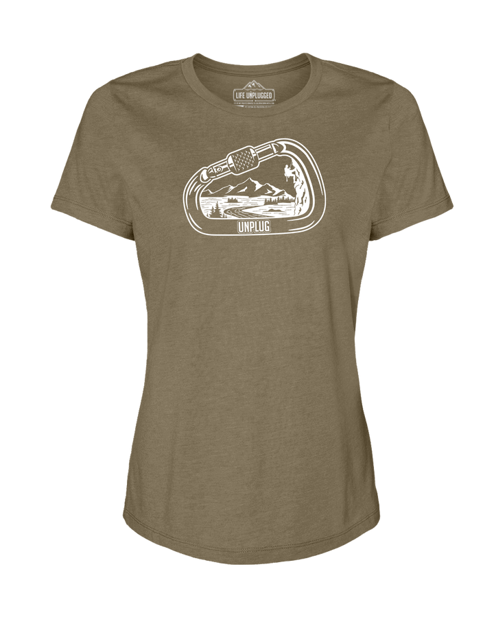 Rock Climbing Mountain Scene Women's T-Shirt
