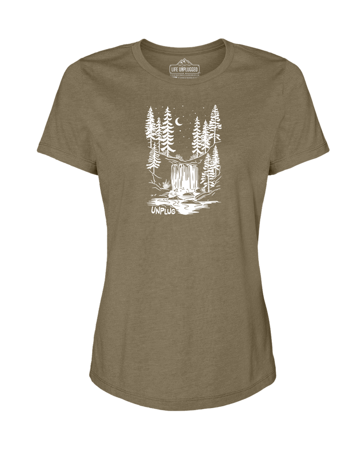 WATERFALL UNDER THE STARS Women's T-Shirt