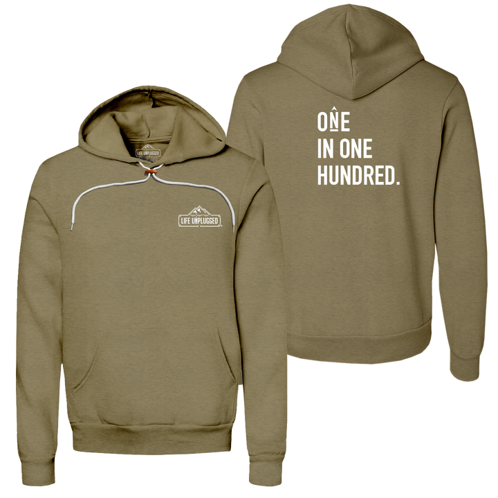One in One Hundred Stacked Super Soft Hoodie