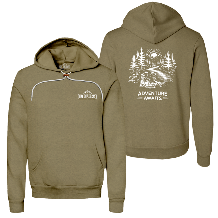 ADVENTURE AWAITS Super Soft Hoodie