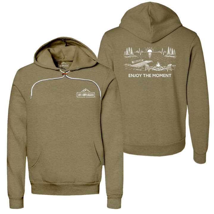ENJOY THE MOMENT (LAKE SCENE) Super Soft Hoodie