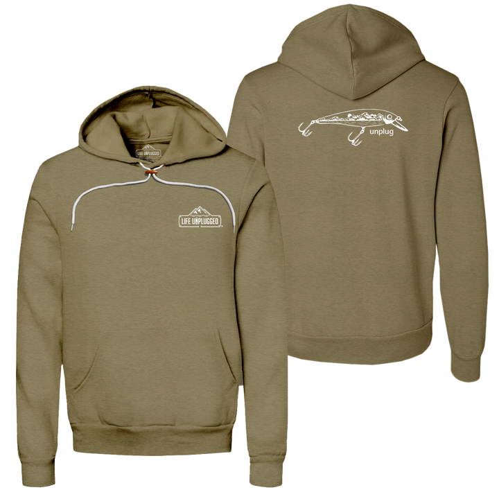 Fishing Lure Mountain Scene Super Soft Hoodie