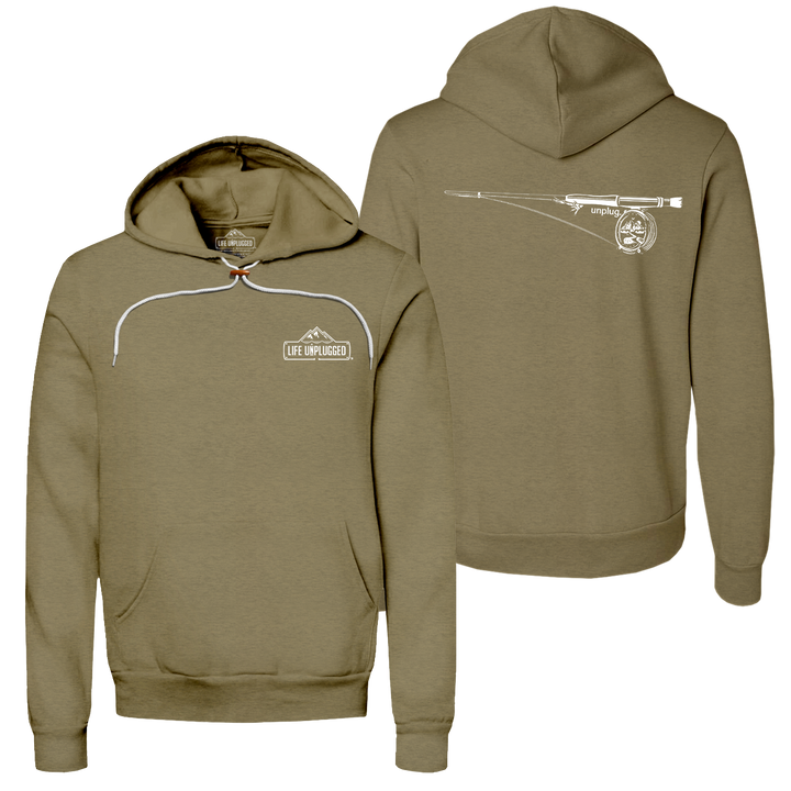 Fly Fishing Mountain Scene Super Soft Hoodie