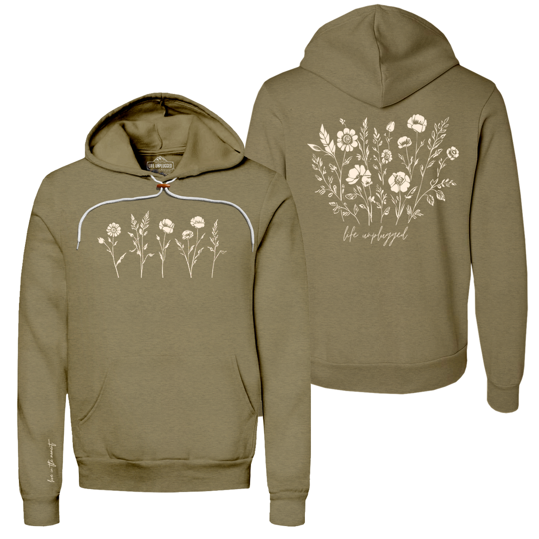Live in the Moment Wildflower Super Soft Hoodie