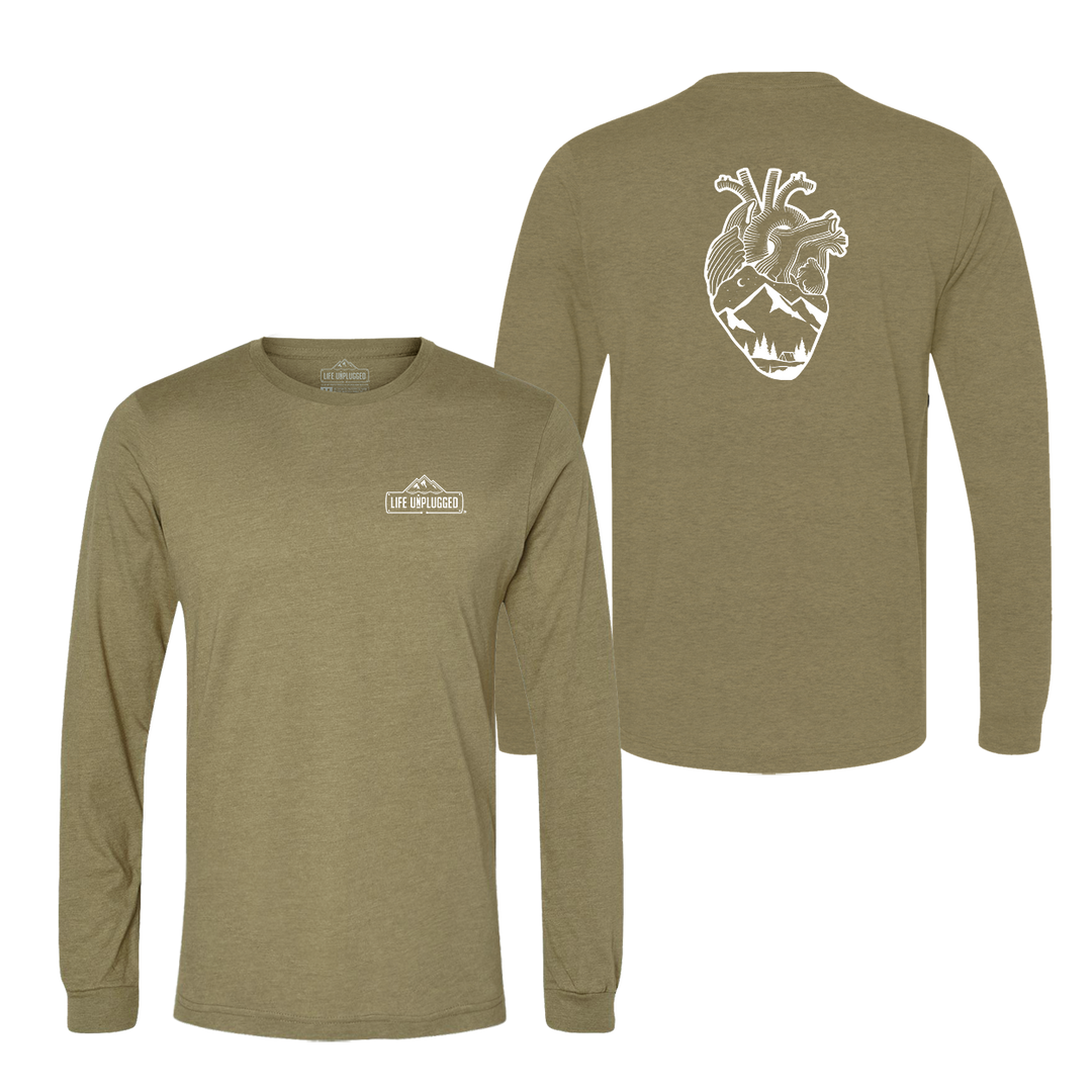Anatomical Heart (Full Chest) Long Sleeve T-Shirt
