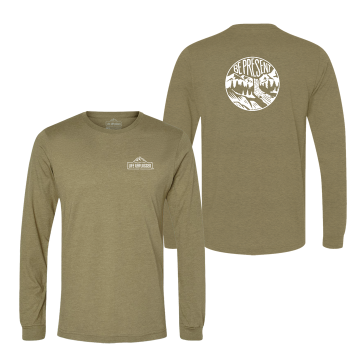Be Present Waterfall Long Sleeve T-Shirt