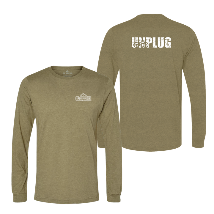 Unplug Mountain Bike Silhouette Long Sleeve T-Shirt