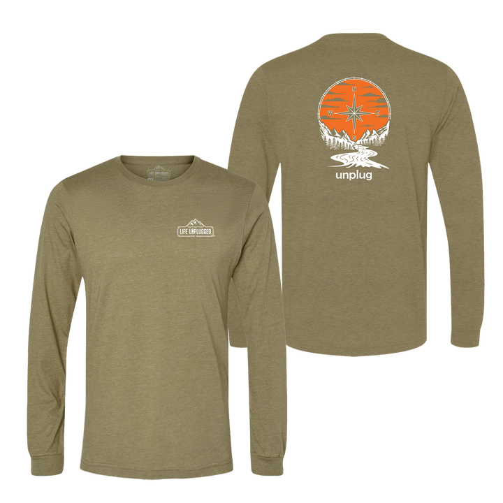 Compass Sunset Long Sleeve T-Shirt