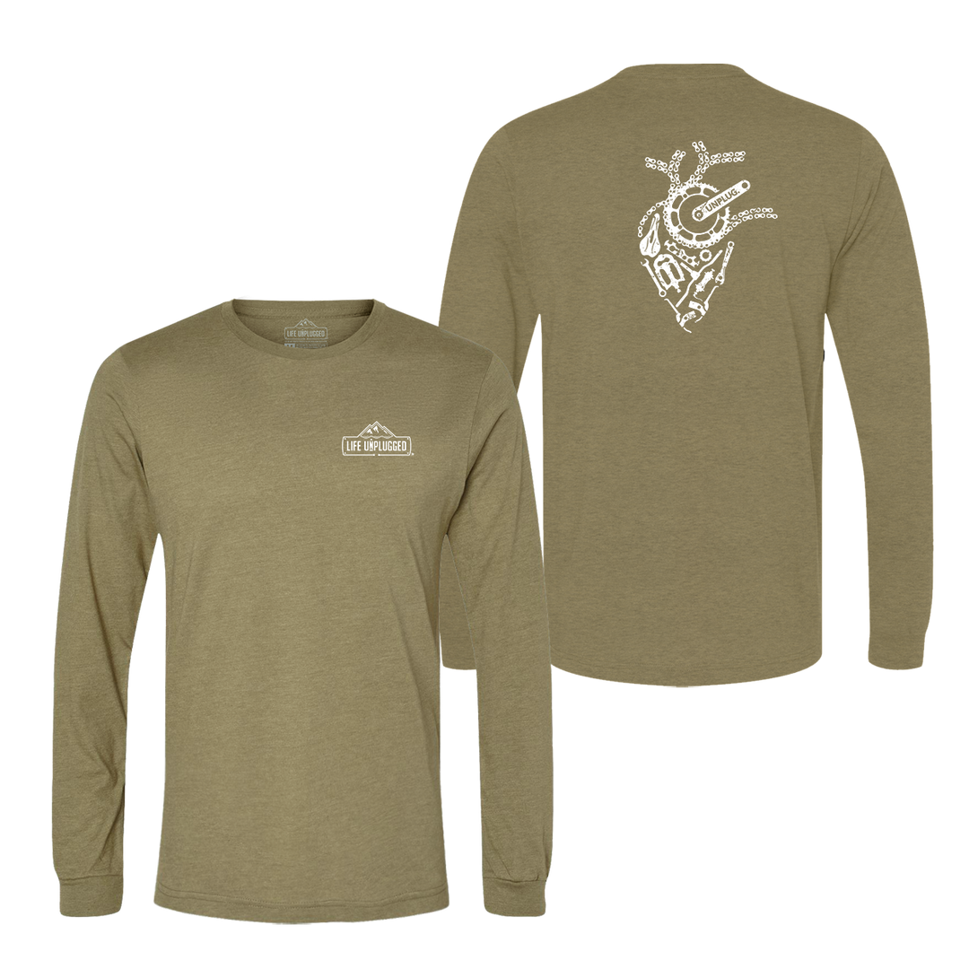 Anatomical Heart (Bicycle Parts) Long Sleeve T-Shirt