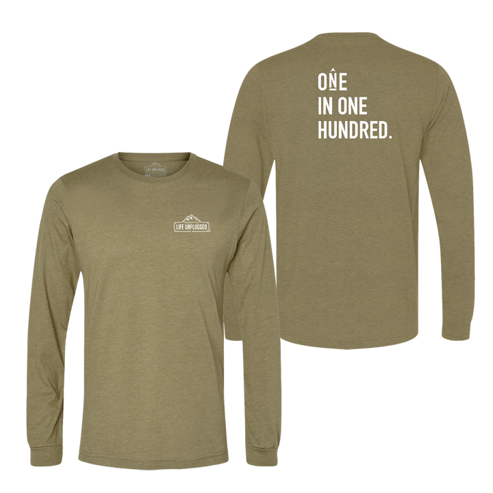 One in One Hundred Stacked Long Sleeve T-Shirt
