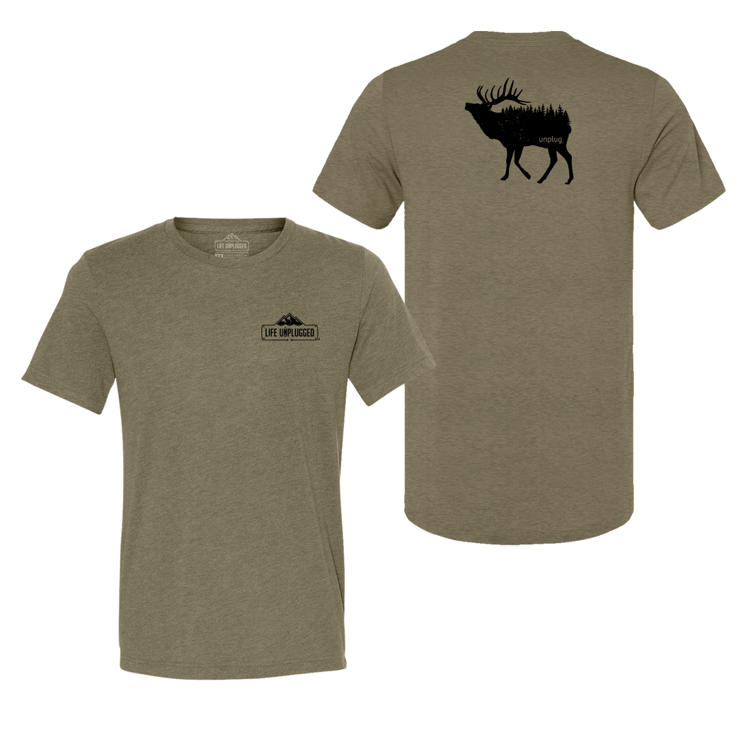 Elk In The Trees Triblend T-Shirt
