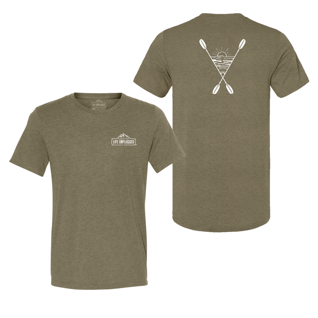 Kayaking Into The Sunset Triblend T-Shirt