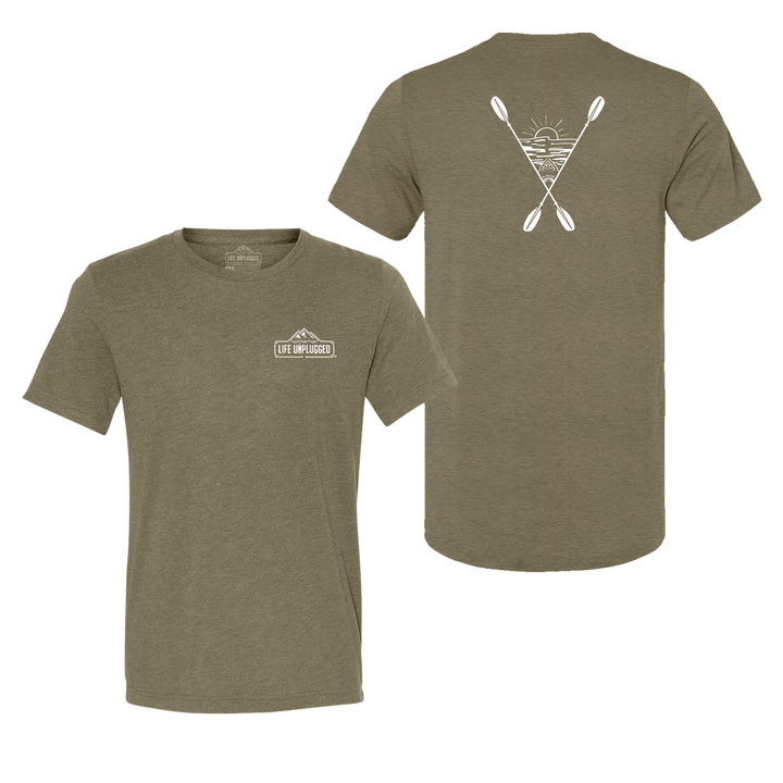 Kayaking Into The Sunset Triblend T-Shirt