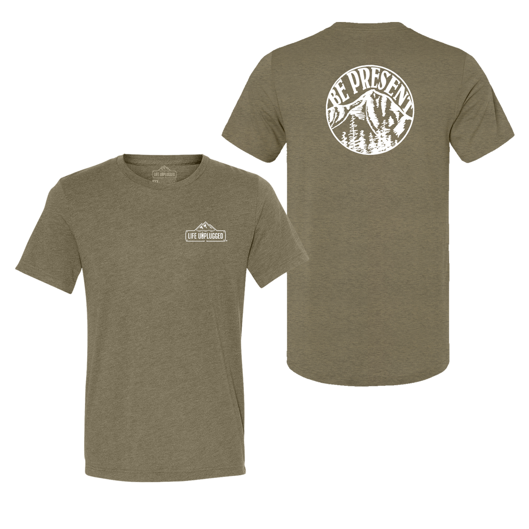 Be Present Mountain Triblend T-Shirt